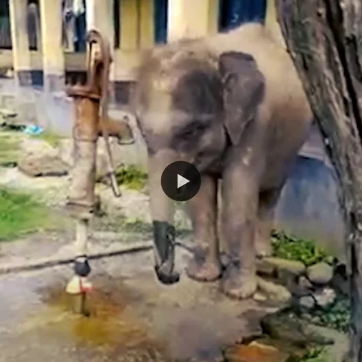 The Ingenious Water-Squirting Skill of Baby Elephants: A Delightful Tale Captivating the Online Community