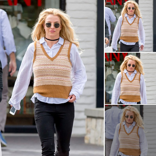 Britney Spears Radiates Youthful Charm in Playful, Stylish Shopping Ensemble
